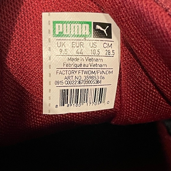 Puma Roma Size 10.5 Men’s Weave Sneakers Maroon 359853 06 - Picture 2 of 5